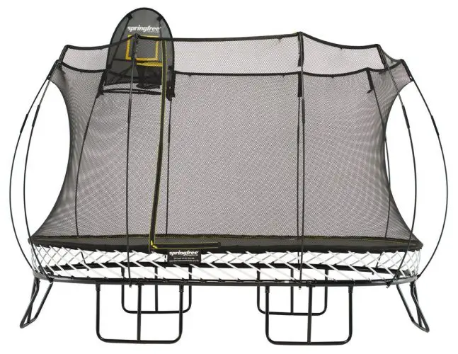 Springfree Trampoline - 8x13ft Large Oval Trampoline With Basketball Hoop and Ladder